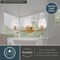 Vaxcel Wilmette 3-Light Vanity Light, Champagne Gold, Crystal Accents, Clear Glass, 24-In. Wide W0567 - alternate 2