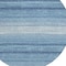 Homeroots 8' Blue And Ivory Round Abstract Washable Indoor Outdoor Area Rug 599942 - alternate 2