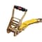 Mytee Products 4Pcs 2 inx10 ft Car Tire Tie Down Straps for Trailer w/Chain Anchors & Dual Ratchets, 4PK RST-210SM-CADSx4 - alternate 2