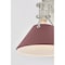 Hudson Valley Lighting Painted No. 2 Wall Sconce in Polished Nickel/Soft Crimson by Mark D. Sikes MDS350-PN/CRN - alternate 2