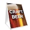 Signmission Craft Beer, 36 Inch x 24 Inch A-frame Yard Sign, Plastic Sign SBC-2436-Craft Beer - alternate 1