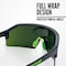 Jackson Safety Maxview+, Welding Safety Glasses, Anti-Fog & Anti-Scratch, Shade 5 IR Lens, Black/Green Frame 60001 - alternate 2