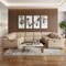 Homeroots Beige Leather Power Reclining U Shaped Eight Piece Corner Sectional 643953 - alternate 2