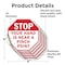Signmission Stop Your Hand Is Near a Pinch Poin, 4 inch X 4 inch, Vinyl Decal, 5PK OC-D-5PACK-4-126 - alternate 2