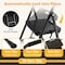 Wrightmaster 3-Step Lightweight Steel Step Stool, 9 ft. Reach with Safety Lock, 800 lb. Capacity, Black ZoroLDR-BT3S-BK - alternate 2