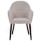 Leisuremod Elias Collection Modern Dining Chair in Light Grey Velvet, 4PK EDC21LGR-4 - alternate 2