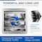 Edendirect 12 in. Variable Speeds Electric Roof Louver Exhaust Fan/Vent, Gable Mount Atttic Fan in Silver IR-EXHAUST12 - alternate 2