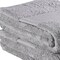 Homeroots Set of Two Light Gray Cotton 13" X 13" Quick Dry Terry Cloth Washcloths, 2PK 700344 - alternate 2