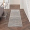Homeroots 6' Gray And Beige Abstract Indoor Outdoor Runner Rug 545514 - alternate 2