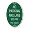 Signmission Missouri No Parking Fire Lane $50 Fine, 12 Inch X 18 Inch Architectural Oval, Heavy Gauge Aluminum A-OV-G-1218-23874 - alternate 1