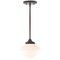 Jonathan Y Kurtz 7.25" Adjustable Drop Metal/Glass LED Pendant, Oil Rubbed Bronze JYL3516C - alternate 2