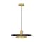 Z-Lite Ludo Matte Black + Modern Gold 1 Light Pendant 829P16-MB-MGLD-LED - alternate 2