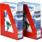 Acrimet Magazine File Holder Vertical Rack, Durable Plastic Desk Organizer, Solid Red, 2PK 277.VM - alternate 2