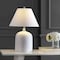 Jonathan Y Serge Swirl 28.5" Ceramic Bohemian Glam LED Table Lamp, White JYL6616A - alternate 2
