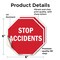 Signmission Stop Accidents, 6 inch X 6 inch, Vinyl Decal, 2PK OC-D-2PACK-6-305 - alternate 2