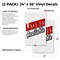 Signmission Layaway Available, Vinyl Decals Only 24 Inch x 36 Inch, Vinyl Decal, 2PK DSB-2436-2PACK-Layaway Available - alternate 2