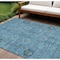 Homeroots 8' X 10' Sky Blue And Gray Oriental Washable Indoor Outdoor Area Rug 582065 - alternate 1