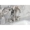 Kingston Brass Widespread Bathroom Faucet with Knurled Handle and Brass Pop-Up, Brushed Nickel FSC8928KNL - alternate 3