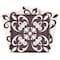 Homeroots 12" X 12" Light Brown and White Mosaic Peel and Stick Removable Tiles 556431 - alternate 1