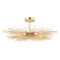 Vaxcel Nikko 24-in W Gold Mid-Century Modern Semi Flush Mount Ceiling Light C0228 - alternate 1