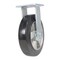 Vestil Rubber Rigid Caster 8 In. Diameter x 2 In. Width 881 Lb. Capacity Black/Gold CST-VE-8X2MRA-R - alternate 1