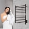 Anzzi Bali Series 10-Bar Wall Mounted Electric Bathroom Towel Warmer Rack in Brushed Nickel Finish TW-AZ075MB - alternate 3