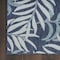 Homeroots 4' X 6' Navy Blue Sky Blue And Ivory Palm Leaf Indoor Outdoor Area Rug 552514 - alternate 2