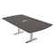 Skutchi Designs 6ft Conference Table W/ Power Unit | 6 Person Modular Arc Rectangle Meeting Table | Harmony Series HAR-AREC-48X72-T-K458-ESIL - alternate 2