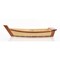 Homeroots 17in Natural and Brown Wood Sushi Boat Serving Tray 364376 - alternate 2