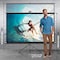 Pyle Projector Screen 100 Inch 16:9 Indoor Outdoor Projection Screen HD Crystal Clear 1.5 Gain for Movies PRJTP102 - alternate 2