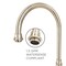 Whitehaus Collection Vintage III Plus Wall Mount Faucet with a  Long Gooseneck Swivel Spout, and Solid Brass Side Spray WHKWLV3-9301-NT-PN - alternate 2
