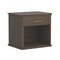 Manhattan Comfort Clifford Nightstand in Walnut (1-Drawer) NS1563-3 - alternate 3