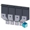 Siemens bus connectors broadened front mounted 4 units accessory for: 3VA53/54 3VA9474-0QC00 - alternate 2