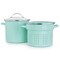 Martha Stewart 8 Quart Dual Stock Pot and Steamer Set in Aqua 129157.03 - alternate 3