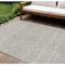 Homeroots 8' X 10' Beige And Ivory Chevron Washable Indoor Outdoor Area Rug 612235 - alternate 1