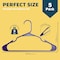 Lifemaster Heavy Duty Plastic Clothes Hangers, Non-Slip, Space-Saving, Holds 5 lbs, Purple, 5PK LMPLCPUR5 - alternate 2