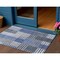 Homeroots 3' X 5' Denim Blue And Navy Blue Striped Washable Indoor Outdoor Area Rug 581689 - alternate 1