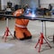 Vevor VEVOR V Head Pipe Stand 1/8-12 inch Capacity 24"-42" Adjustable Height 2500 lbs 1107B V-Head - alternate 2