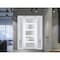 Vdomdoors Front Exterior Prehung FiberGlass Door Frosted Glass / Manux 8002 White Silk / 2 Sidelight Exterior MANUX8002EXD-WS-W16+36+16 x H80-LH - alternate 1