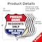 Signmission Private Driveway Shield Sign Private Dri, 6 inch X 6 inch, Vinyl Decal, 5PK SHI-D-5PACK-6-436 - alternate 2