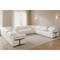 Homeroots White Italian Leather Power Reclining U Shaped Twelve Piece Sectional With Console 634656 - alternate 3