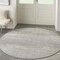 Homeroots 8' Gray And Beige Round Abstract Indoor Outdoor Area Rug 545520 - alternate 2