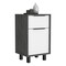 Homeroots 28" Gray Wood One Drawer Nightstand 543638 - alternate 2