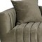 Homeroots 90" Gray Brown Velvet Sofa And Toss Pillows With Gold Legs 489536 - alternate 2