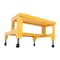 Vestil Adj. Step Mate Stand, 2 Step, 24 x 23", 15.25 Overall Height, Steel, Yellow ASP-24 - alternate 2