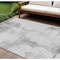 Homeroots 8' X 10' Silver Gray And Pewter Abstract Washable Indoor Outdoor Area Rug 582683 - alternate 1