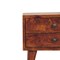 Homeroots 16" Brown Solid Wood Two Drawer Nightstand 701709 - alternate 3