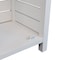 Happimess Solstice 47"H Handcrafted Pine Wood Bathroom Freestanding Floor Bathroom Storage Cabinet w/Louvered SHF2002W - alternate 2