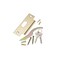 Trans Atlantic Co. SVB Series Standard-Duty Commercial Cylindrical Knob, Grade 2 Entry in Bright Brass DL-SVB53-US3 - alternate 2