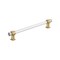Amerock Glacio 8 inch 203mm Center-to-Center Clear/Champagne Bronze Cabinet Pull BP36661CCZ - alternate 1